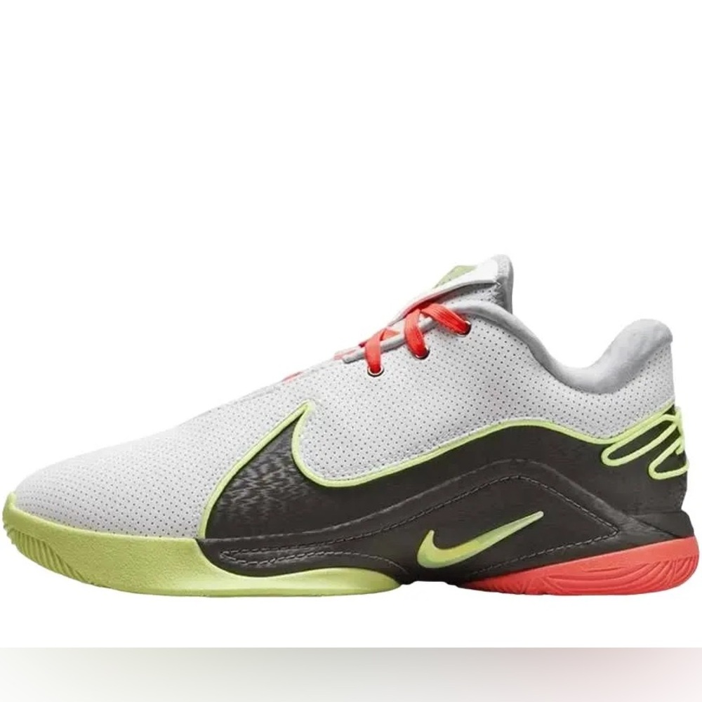 Nike LeBron XXII “Crown Jewel” White Volt with Bright Lime and Orange Accents